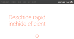 Desktop Screenshot of gunther-tore.ro